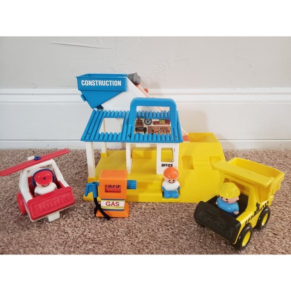 Tonka Toys Vintage Tonka Construction Building Office Playset